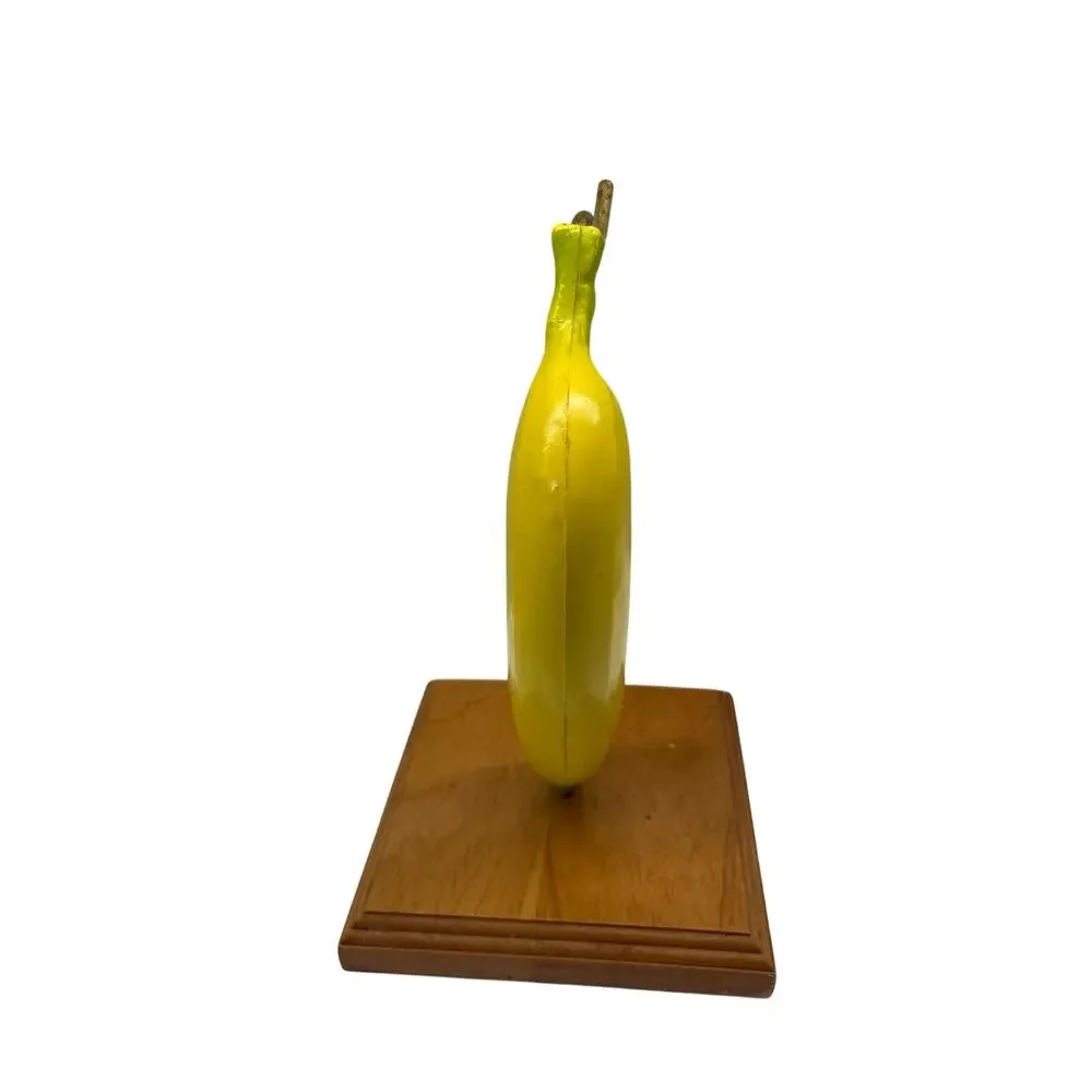 Vintage Levitating Bananas Banana Holder Bazillion Products Wood Base Novelty